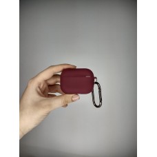 Чехол для наушников Full Silicone Case with Microfiber Apple AirPods Pro 2 (57) Marsala