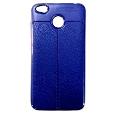 Силиконовый чехол Leather Case Xiaomi Redmi 4x (синий)