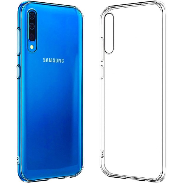 Силиконовый чехол WS Samsung Galaxy A70 (2019) (прозрачный)
