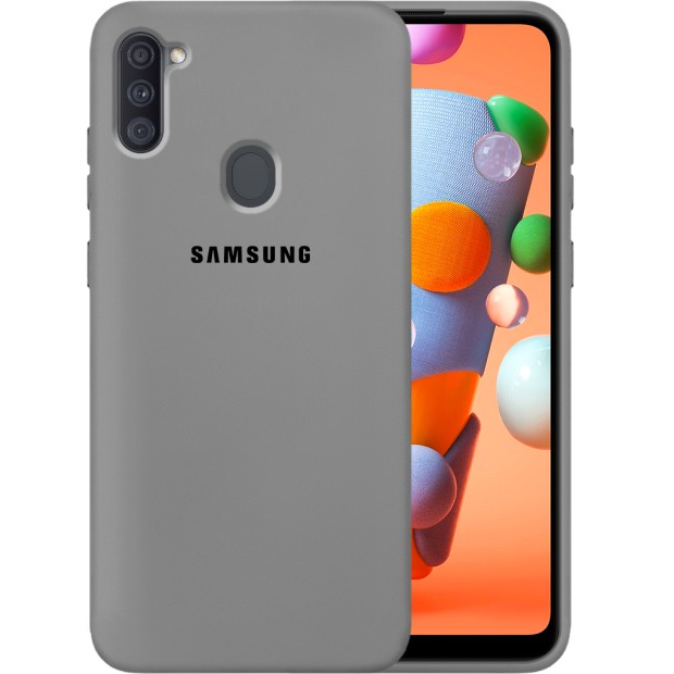 Силикон Original 360 Case Logo Samsung Galaxy M11 / A11 (2020) (Серый)