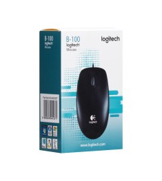 Мышь проводная Logitech B100 (Чёрный)