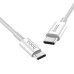 USB кабель Hoco X23 Skilled (Type-C to Type-C) (Белый)