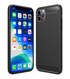 Силиконовый чехол Polished Carbon Apple iPhone 11 (Чёрный)