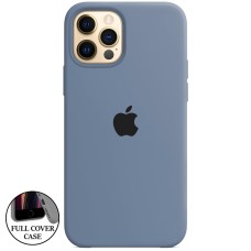 Силикон Original Round Case Apple iPhone 12 Pro Max (42) Shadow Blue