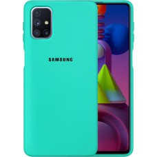 Силикон Original 360 Case Logo Samsung Galaxy M51 (2020) (Бирюзовый)