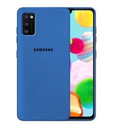 Силикон Original 360 Case Logo Samsung Galaxy A41 (2020) (Кобальт)