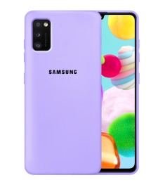 Силикон Original 360 Case Logo Samsung Galaxy A41 (2020) (Фиалковый)