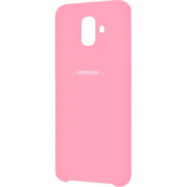 Силиконовый чехол Original Case Samsung Galaxy A6 (2018) A600 (Розовый)