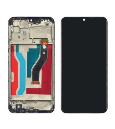 Дисплей для Samsung A107 Galaxy A10S (2019) с чёрным тачскрином и корпусной рамк..