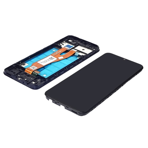 Дисплей для Samsung A032F Galaxy A03 Core (2021) с чёрным тачскрином и корпусной рамкой