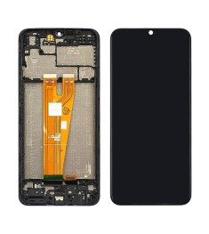 Дисплей для Samsung A045F Galaxy A04 (2022) с чёрным тачскрином и корпусной рамк..