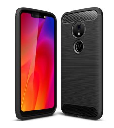 Силикон Polished Carbon Motorola G7 Play (Чёрный)