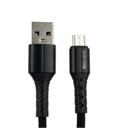 USB-кабель Mibrand Mi-32 Nylon 50cm (MicroUSB) (Чёрный)