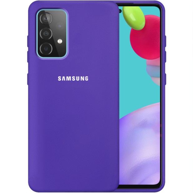 Силикон Original 360 Case Logo Samsung Galaxy A52 (2021) (Фиолетовый)