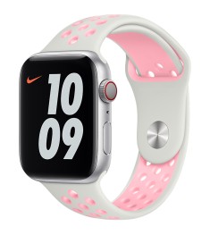 Ремешок Nike Apple Watch 38 / 40 mm (White-Pink)