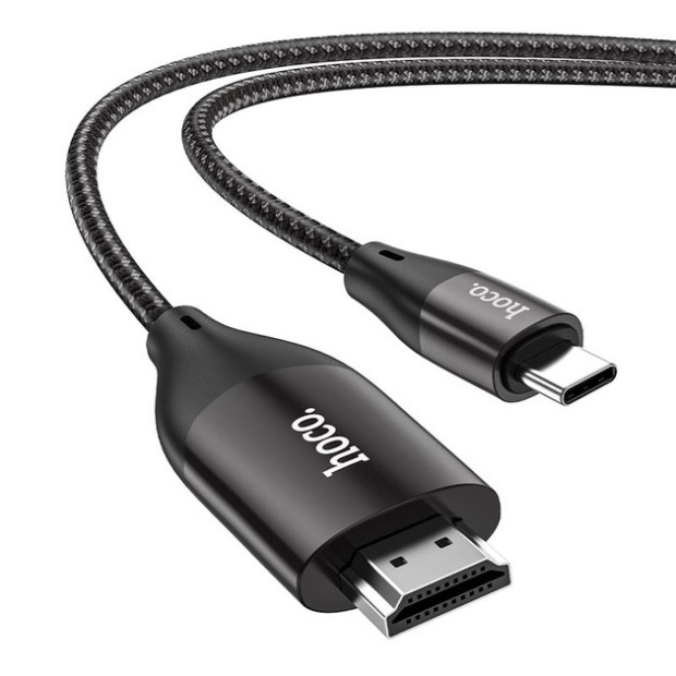 Кабель Hoco UA16 (Type-C - HDMI) (2m) 4K (Тёмно-серый)