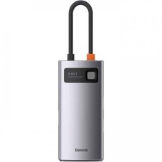 Переходник USB HUB Baseus Baseus Metal Gleam Series 4in1 (4USB3.0) (Серый) WKWG070013