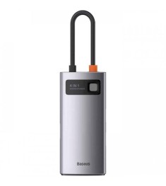 Переходник USB HUB Baseus Baseus Metal Gleam Series 4in1 (4USB3.0) (Серый) WKWG0..