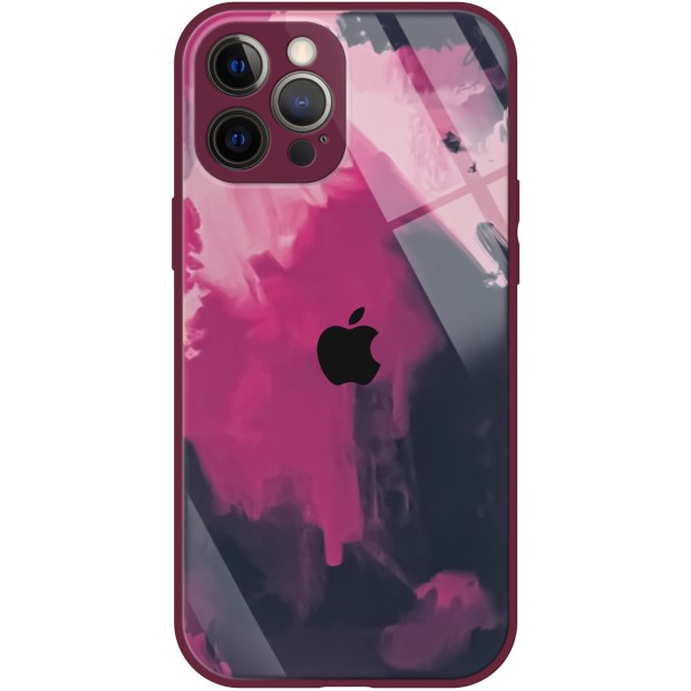 Силикон Bright Colors Case Apple iPhone 12 Pro Max (Burgundy)