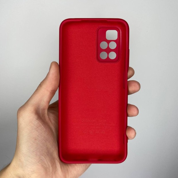 Силикон Original 360 ShutCam Case Xiaomi Redmi 10 (Тёмно-Красный)