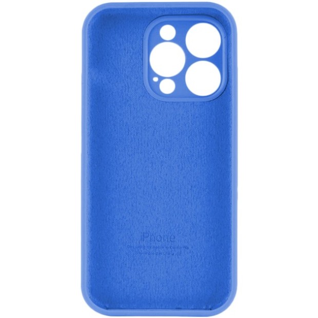 Силикон Original RoundCam Case Apple iPhone 16 Pro Max (12) Royal Blue