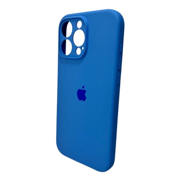 Силикон Original RoundCam Case Apple iPhone 16 Pro Max (12) Royal Blue