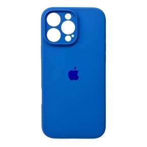 Силикон Original RoundCam Case Apple iPhone 16 Pro Max (12) Royal Blue