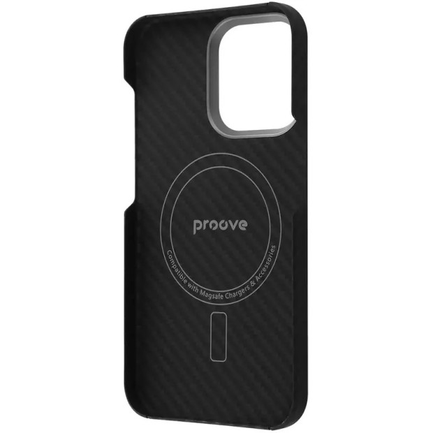 Накладка Proove Carbon Slim MagSafe Apple iPhone 15 Pro (Black)