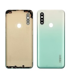 Задняя крышка для Oppo A31 Lake Green зелёно-голубая