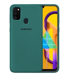 Силикон Original 360 Case Logo Samsung Galaxy M30s (2019) (Тёмно-зеленый)
