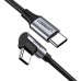 USB-кабель UGREEN US255 під кутом 60W (2м) (Type-C на Type-C) (Чорний / Сірий) USB-кабель UGREEN US255 під кутом 60W (2м) (Type-C на Type-C) (Чорний / Сірий)