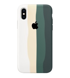 Силикон Rainbow Case Apple iPhone X / XS (Green)