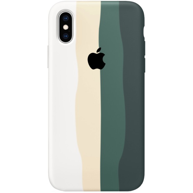 Силікон Rainbow Case Apple iPhone X / XS (Green)