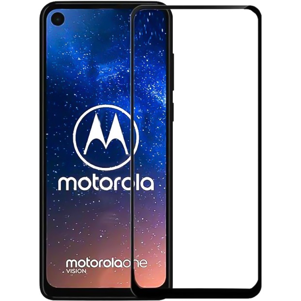 Стекло 5D Motorola One Vision / One Action Black
