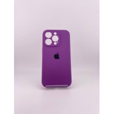 Силикон Original RoundCam Case Apple iPhone 15 Pro (28) Brinjal