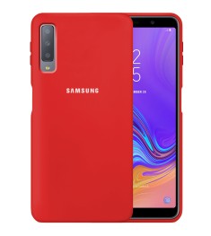 Силикон Original 360 Case Logo Samsung Galaxy A7 (2018) A750 (Красный)