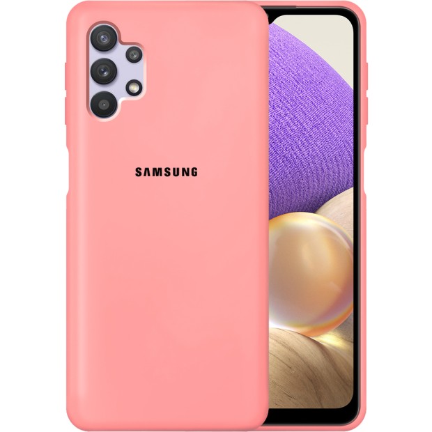 Силикон Original Case Samsung Galaxy A32 (2021) (Розовый)