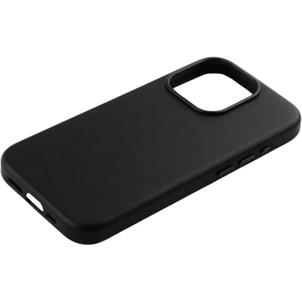 Чехол WAVE Premium Leather Edition Case with MagSafe iPhone 15 (Midnight)