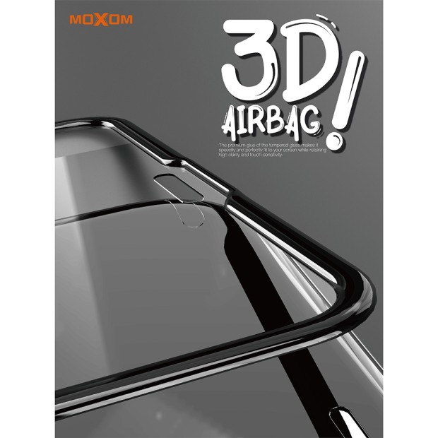 Защитное стекло 5D Maxom Airbag Apple iPhone 12 Pro Max Black