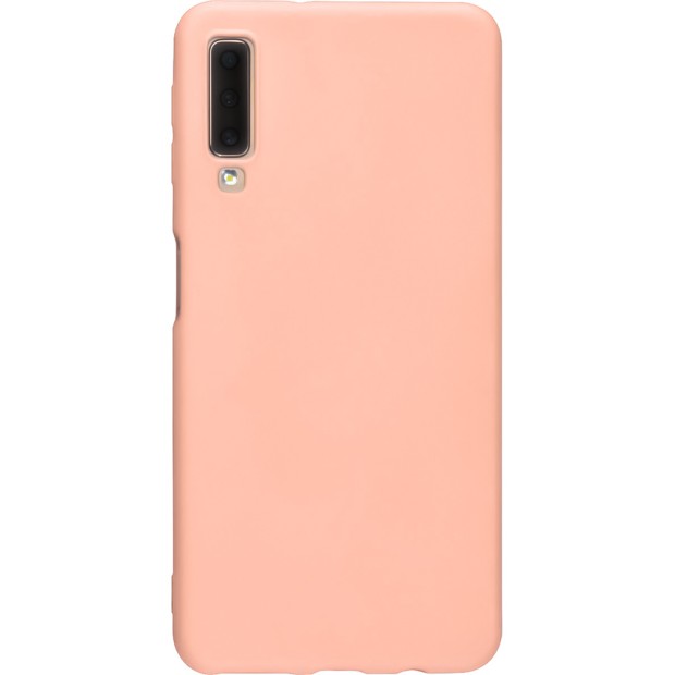 Силиконовый чехол iNavi Color Samsung A7 (2018) A750 (Розовый)