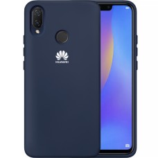 Силикон Original Case Huawei P Smart Plus (Тёмно-синий)