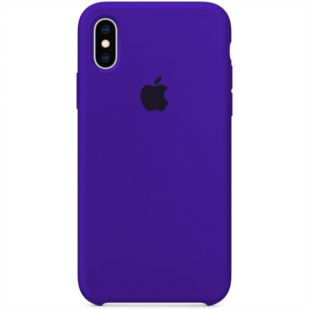 Силиконовый чехол Original Case Apple iPhone XS Max (02) Ultra Violet