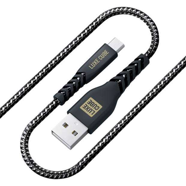 USB-кабель LuxeCube Kevlar Premium (MicroUSB) (Чёрный)