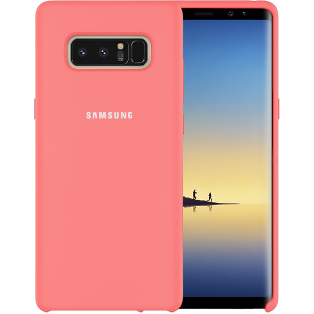 Силікон Original Case Logo Samsung Galaxy Note 8 N950 (Рожевий)