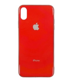 Накладка Premium Glass Case Apple iPhone XS Max (красный)
