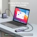 Перехідник UGREEN CM512 (USB-C на 2USB 3.0 / HDMI / RJ45 / SD / TF / AUX 3.5 мм / PD) (Сірий) Перехідник UGREEN CM512 (USB-C на 2USB 3.0 / HDMI / RJ45 / SD / TF / AUX 3.5 мм / PD) (Сірий)