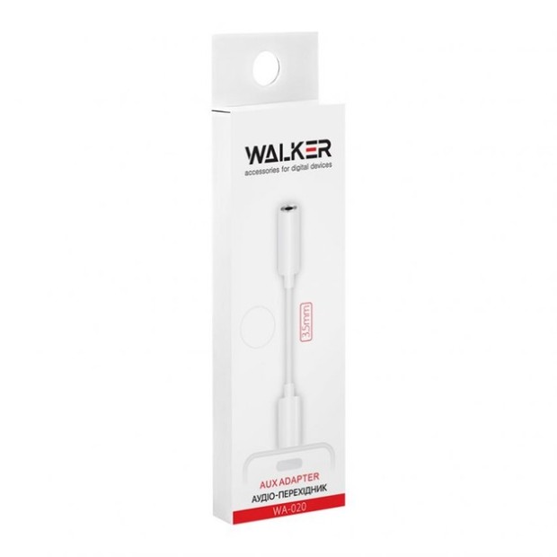 Переходник Walker WA-020 Lightning to 3.5mm Jack (Bluetooth)