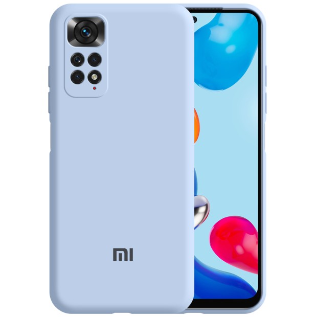 Силикон Original 360 ShutCam Case Logo Xiaomi Redmi Note 11 (Фиалковый)