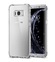 Силиконовый чехол 6D Samsung Galaxy S8 Plus (Прозрачный)