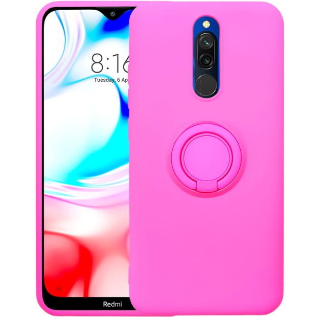 Чехол Ring Silicone Case Xiaomi Redmi 8 (Розовый)
